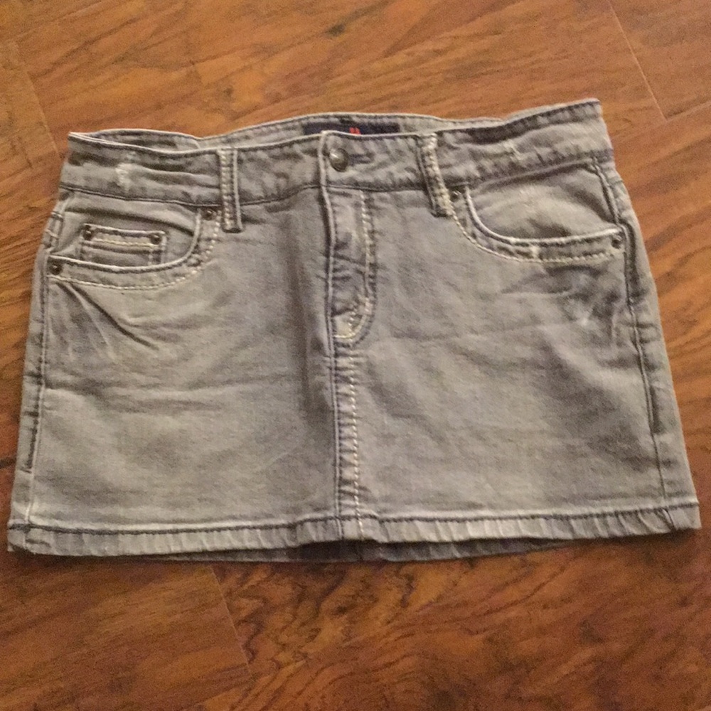 Faded Jean Mini Skirt Premium Soft Denim Sri Lanka